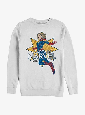 Avengers Captain Marvel Star Sweatshirt