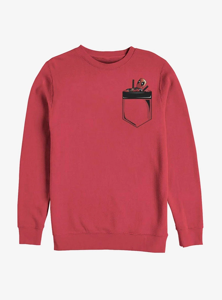 Marvel Deadpool Dead Faux Pocket Sweatshirt