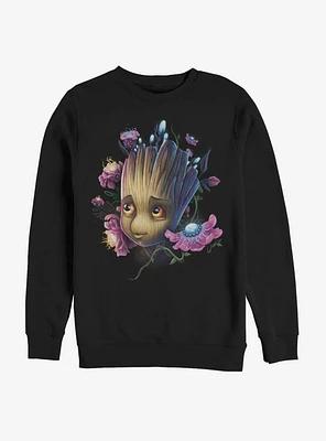 Marvel Guardians Of The Galaxy Groot Flowers Sweatshirt