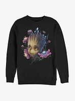 Marvel Guardians Of The Galaxy Groot Flowers Sweatshirt