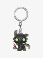 Funko Pocket Pop! DreamWorks Dragons Toothless Glitter Vinyl Keychain - BoxLunch Exclusive