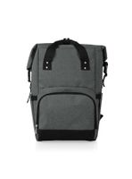 On The Go Roll-Top Heathered Gray Cooler Backpack