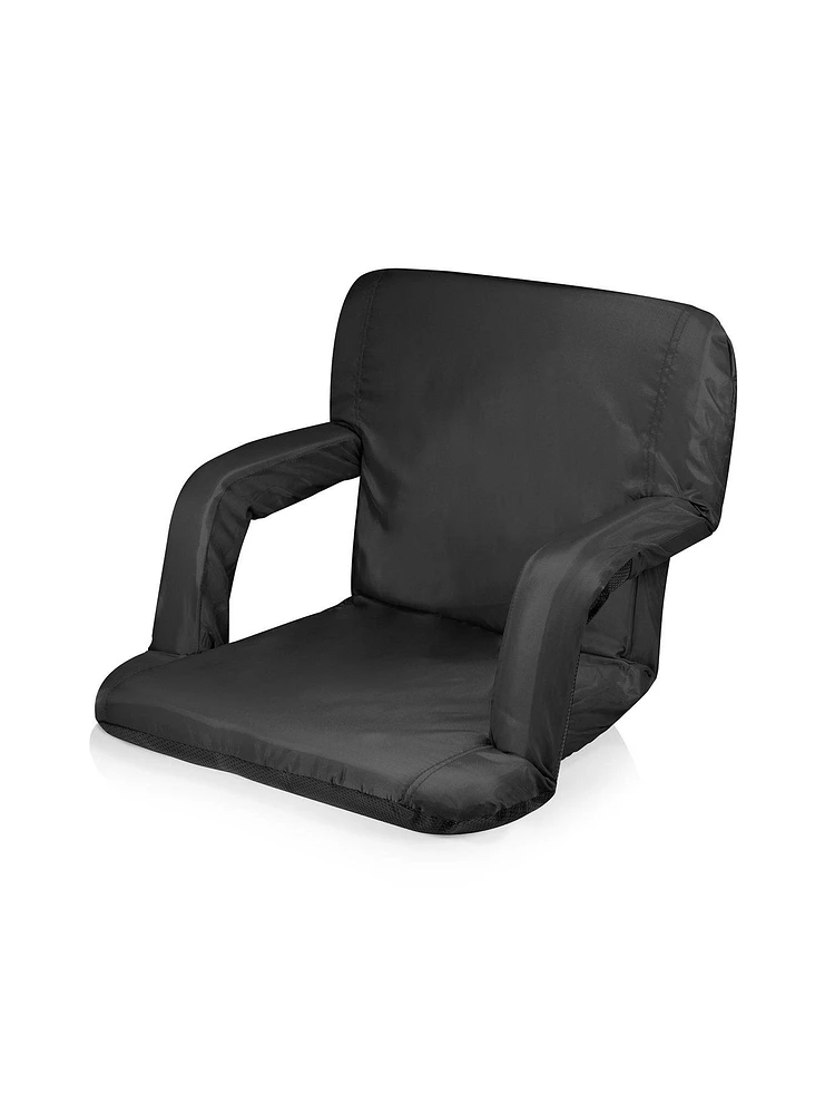 Ventura Portable Black Reclining Stadium Seat