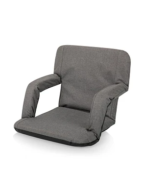 Ventura Portable Heathered Grey Reclining Stadium Seat