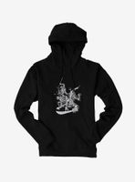 Teenage Mutant Ninja Turtles Black And White Battle Poses Hoodie