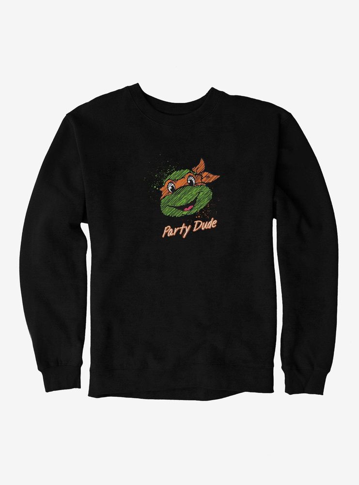 Teenage Mutant Ninja Turtles Chalk Lines Michelangelo Party Dude Sweatshirt