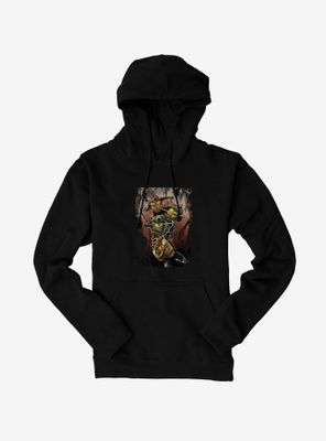 Teenage Mutant Ninja Turtles Brown Paint Group Fight Hoodie