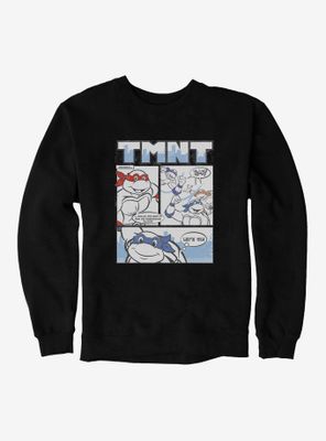 Teenage Mutant Ninja Turtles Comic Strip Group Outlines Sweatshirt