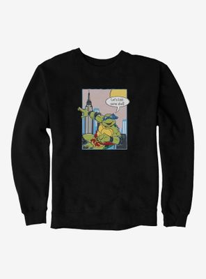 Teenage Mutant Ninja Turtles Comic Box Leonardo Kick Some Shell Sweatshirt