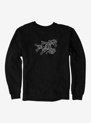 Teenage Mutant Ninja Turtles Group Run Outline Sweatshirt