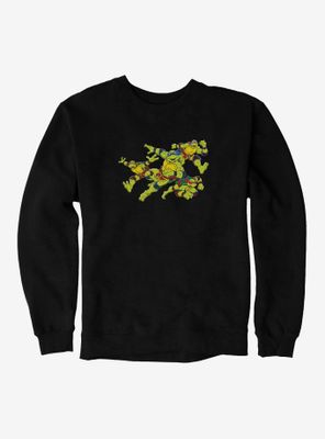 Teenage Mutant Ninja Turtles Group Action Poses Sweatshirt
