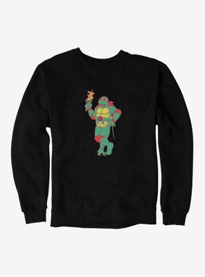 Teenage Mutant Ninja Turtles Raphael Eating Pizza Sweatshirt