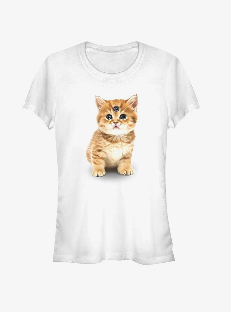 Catclops Three Eyed Kitten Girls T-Shirt