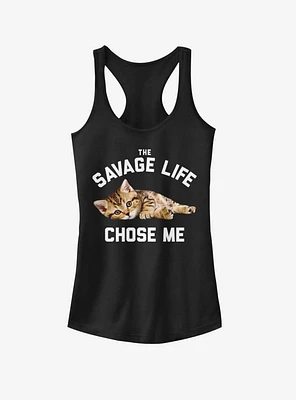 The Savage Life Chose Me Kitten Girls Tank