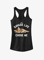 The Savage Life Chose Me Kitten Girls Tank