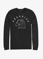 Aquarius Astrology Water Sign Long-Sleeve T-Shirt