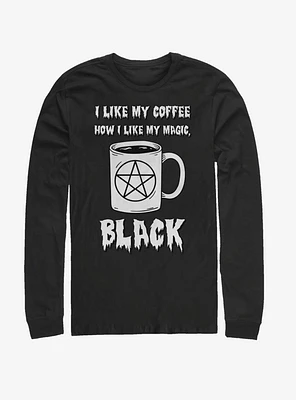 Black Coffee Magic Long-Sleeve T-Shirt