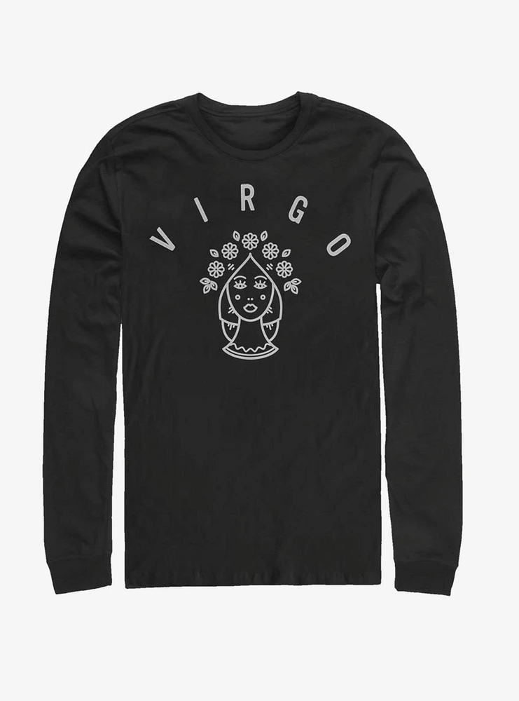 Virgo Astrology Sign Long-Sleeve T-Shirt