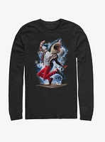 Shark Break Dancer Long-Sleeve T-Shirt