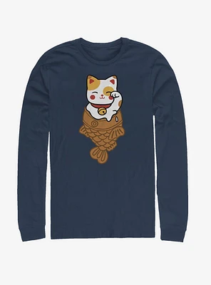 Lucky Cat Taiyaki Long-Sleeve T-Shirt