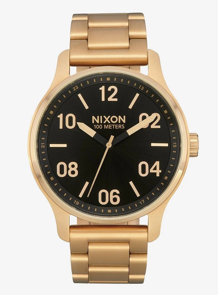 Nixon Patrol Gold Black Watch