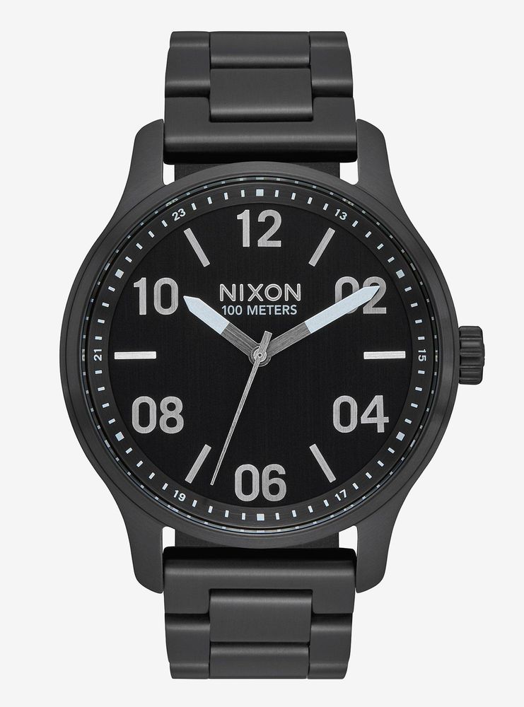 Nixon Patrol Black Silver Watch