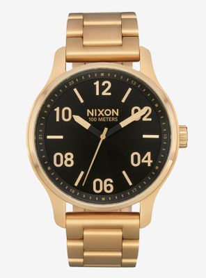Nixon Patrol Gold Black Watch