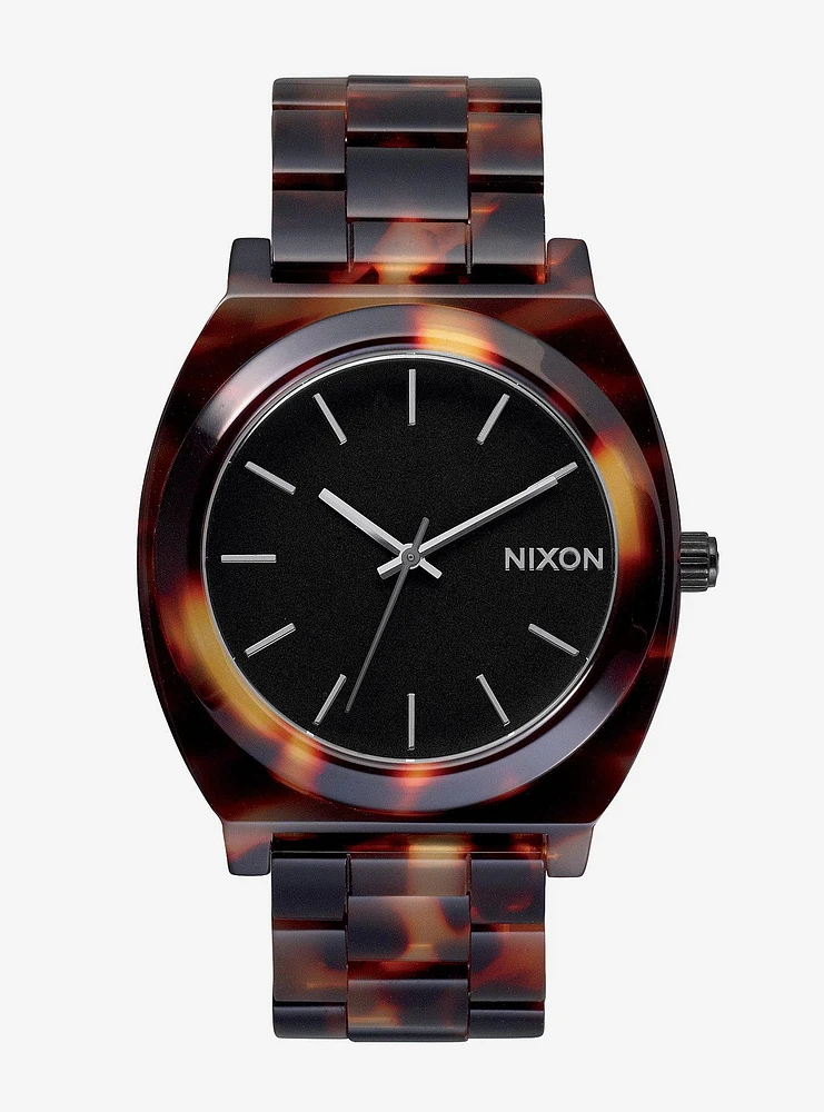 Nixon Time Teller Acetate Tortoise Watch