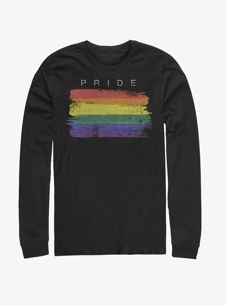 Pride Paintbrush Rainbow Long-Sleeve T-Shirt