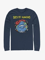 Sick Of Humans Long-Sleeve T-Shirt