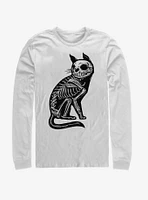 Cat X-Ray Skeleton Long-Sleeve T-Shirt