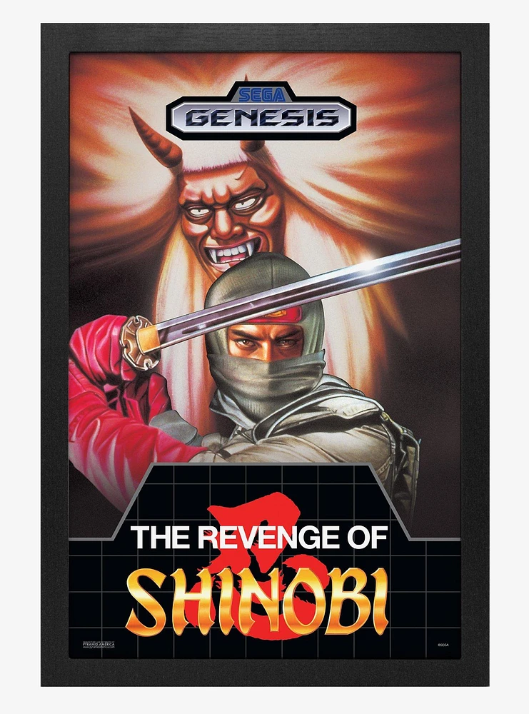 Sega Classic Shinobi Genesis Poster