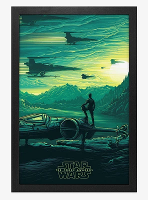 Star Wars: The Force Awakens Poe Dameron Framed Poster