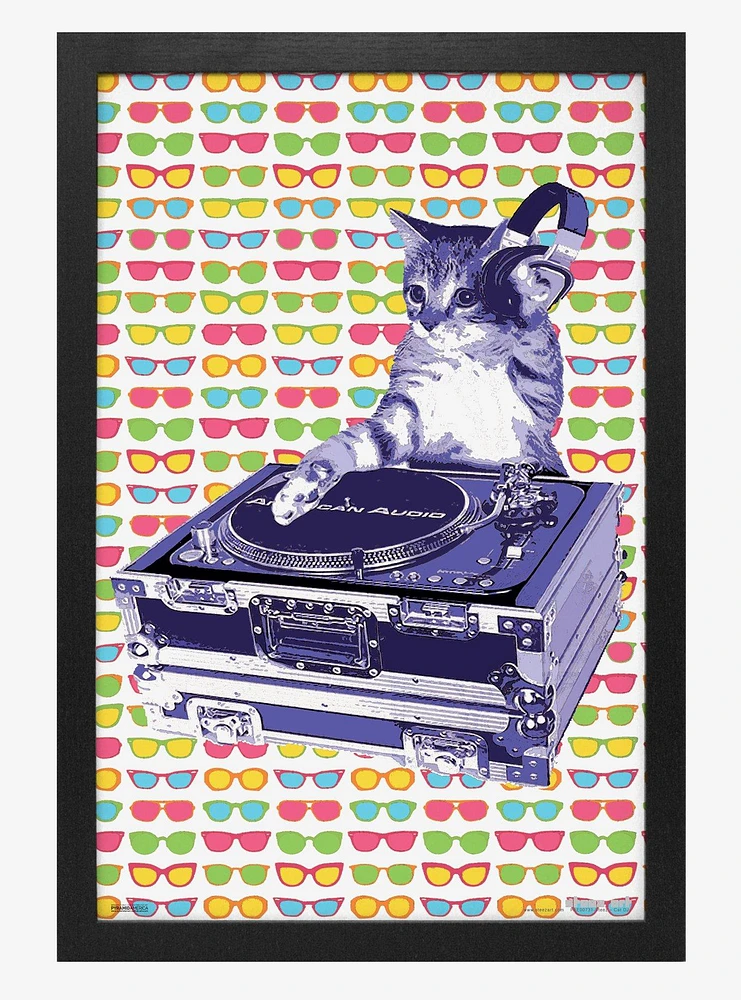 Steez Dj Cat Poster