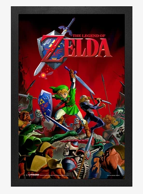 The Legend Of Zelda Battle Poster