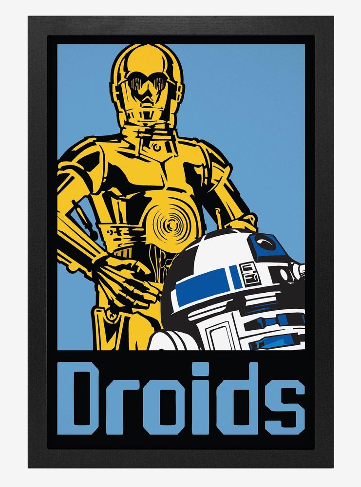 Star Wars Retro Droids Poster