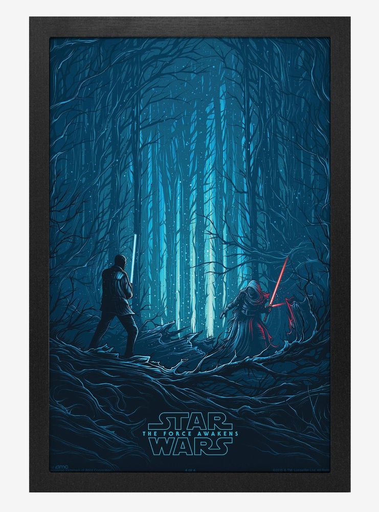 Star Wars The Force Awakens Finn V Ren Poster