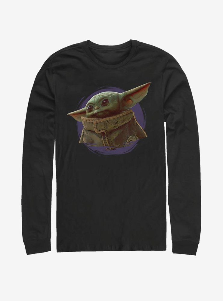 Star Wars The Mandalorian Child Purple Ball Long-Sleeve T-Shirt