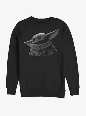 Star Wars The Mandalorian Child Grayscale Sweatshirt