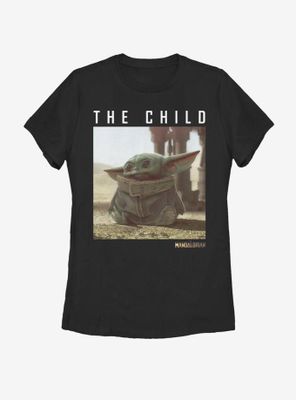 Star Wars The Mandalorian Child Square Scene Womens T-Shirt