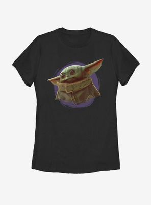 Star Wars The Mandalorian Child Purple Ball Womens T-Shirt