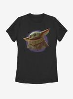 Star Wars The Mandalorian Child Purple Ball Womens T-Shirt