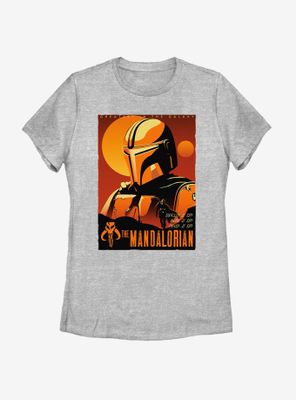 Star Wars The Mandalorian Sunset Womens T-Shirt