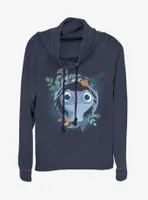 Disney Frozen 2 Watercolor Bruni Cowlneck Long-Sleeve Womens Top