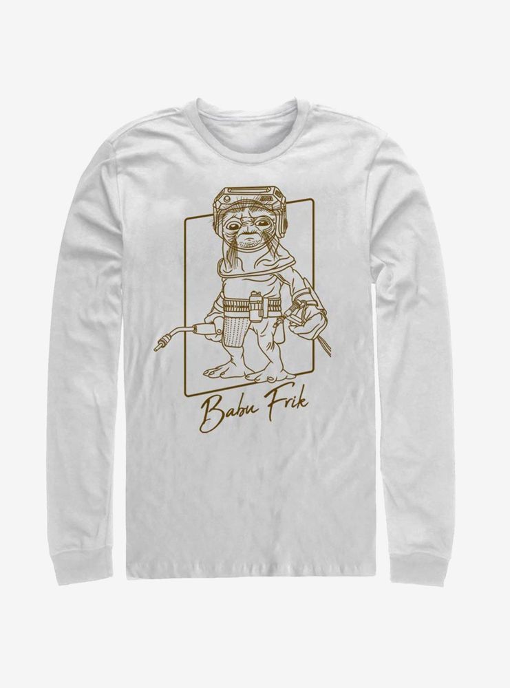 Star Wars Episode IX The Rise Of Skywalker Babu Outline Long-Sleeve T-Shirt