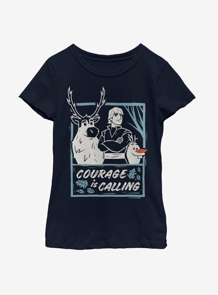 Disney Frozen 2 Courage Calls Youth Girls T-Shirt