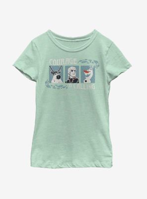 Disney Frozen 2 Courage Woodcut Youth Girls T-Shirt