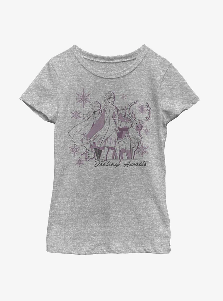 Disney Frozen 2 Destiny Awaits Youth Girls T-Shirt