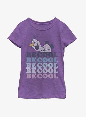 Disney Frozen 2 Olaf Be Cool Youth Girls T-Shirt