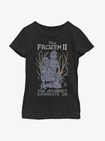 Disney Frozen 2 The Journey Connects Youth Girls T-Shirt